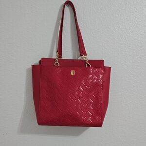 Tommy Hilfiger Red Tote Bag